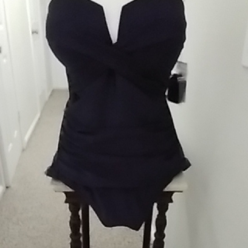 Calvin Klein Navy Blue One Piece Swimsuit  Size 18